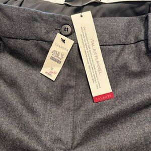 Talbots Gray Italian Flannel Pants